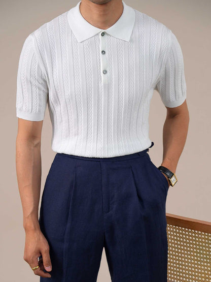 Men’s Cooling Lyocell Knit Polo Shirt BRABION