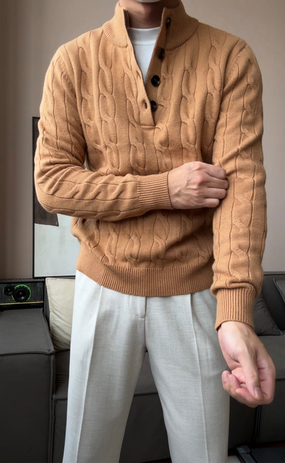 Men’s Relaxed Fit Knit Pullover Sweater