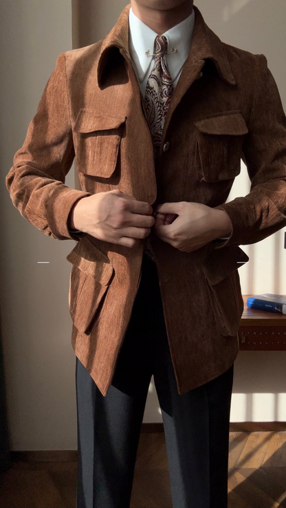 Men’s Italian Retro Hunting Jacket - BRABION
