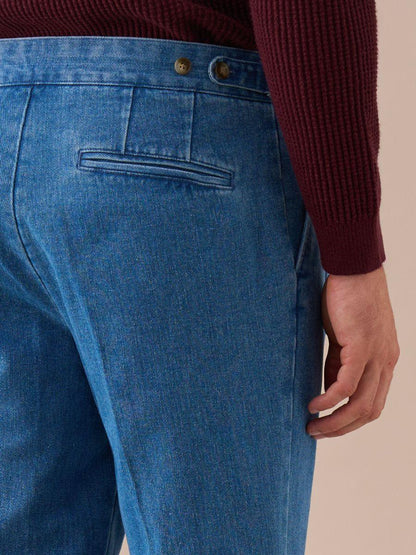 Loops Montefalco High Waisted Denim Pants - BRABION