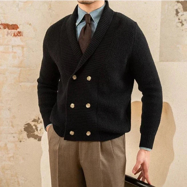 English Double-Breasted Cardigan