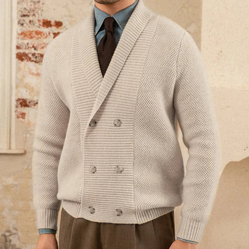 English Double-Breasted Cardigan