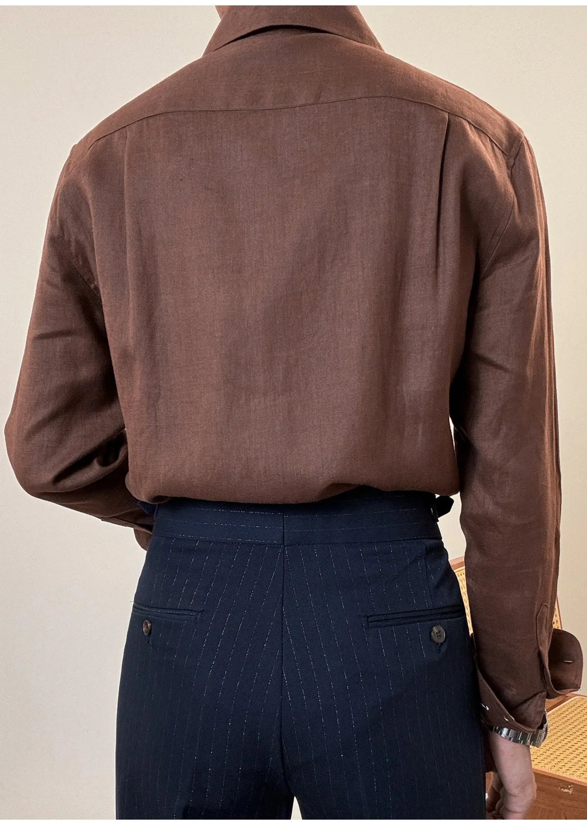 Men's Linen Dress Shirt