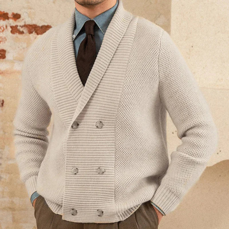 English Double-Breasted Cardigan