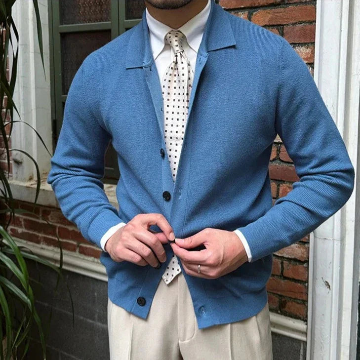 Buttoned Knit Cardigan