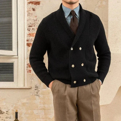 English Double-Breasted Cardigan