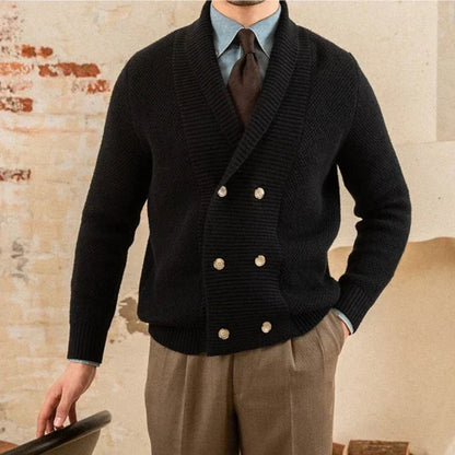 English Double-Breasted Cardigan