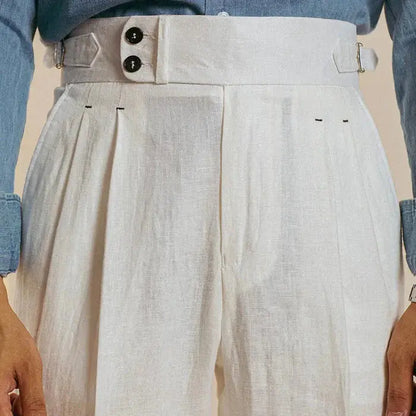 Sidetab Linen Trousers Season 2 BRABION