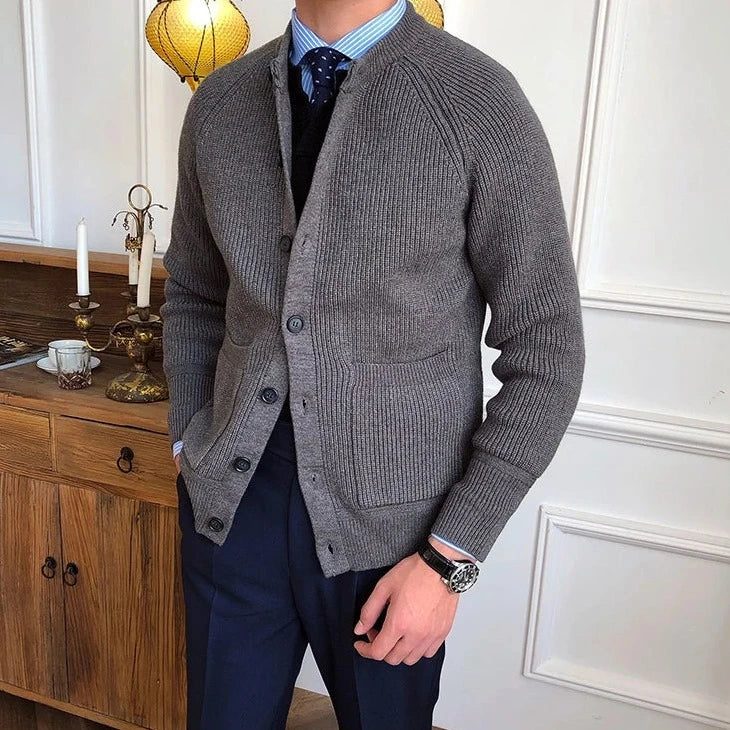 Classic Men's Knit Cardigan