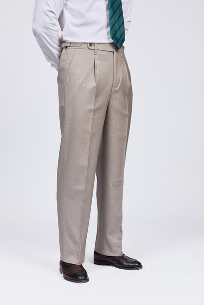 Italian-Style Classic Straight-Leg Men's Trousers