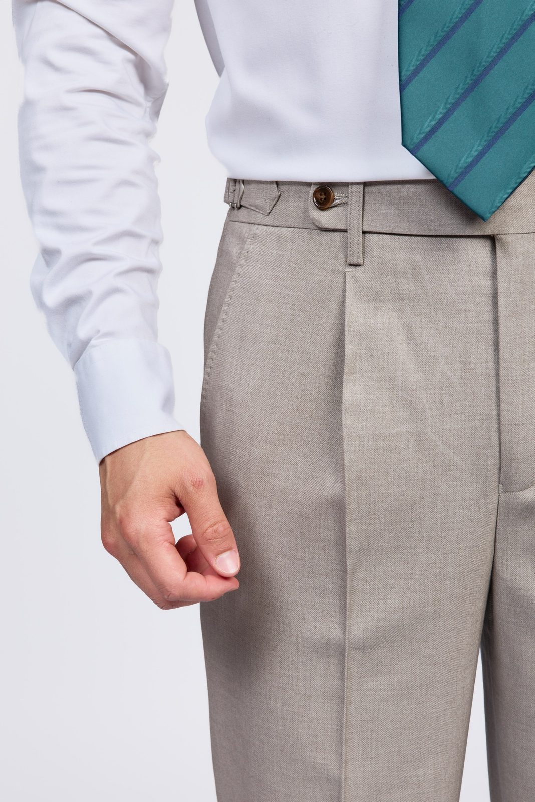 Italian-Style Classic Straight-Leg Men's Trousers