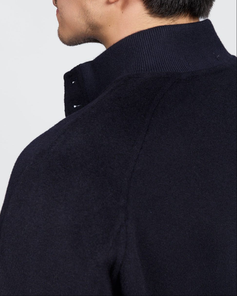 Men's Merino Wool and Cashmere Bomber Jacket