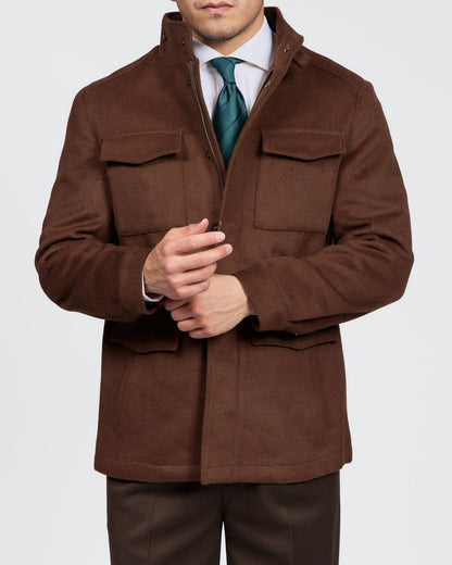 Men's Modern 4-Pocket Field Safari Jacket
