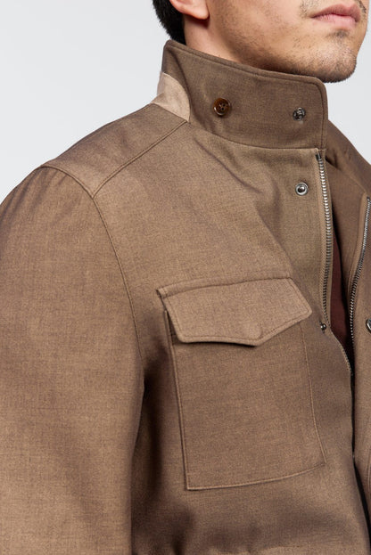 Chaqueta safari Amalfi con 4 bolsillos para hombre