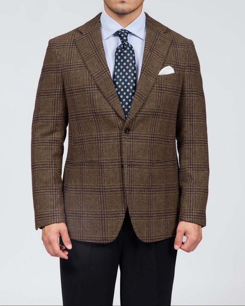 Men's Cambridge Classic Plaid Wool Blend Blazer