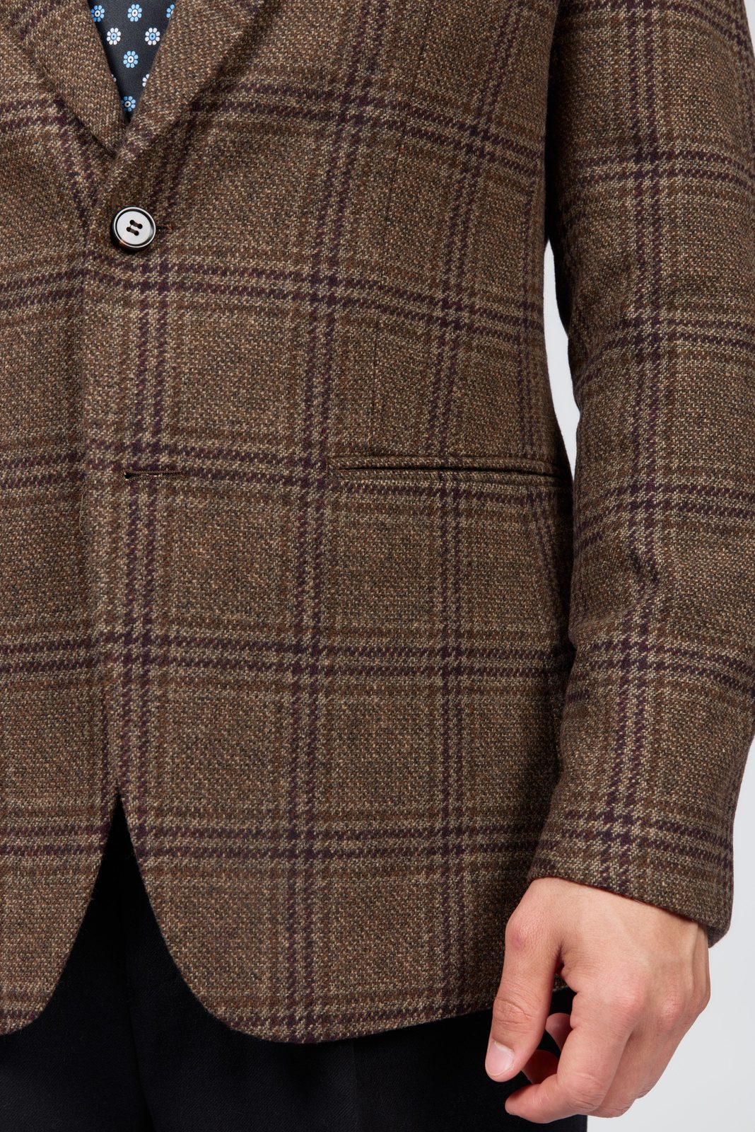 Men's Cambridge Classic Plaid Wool Blend Blazer