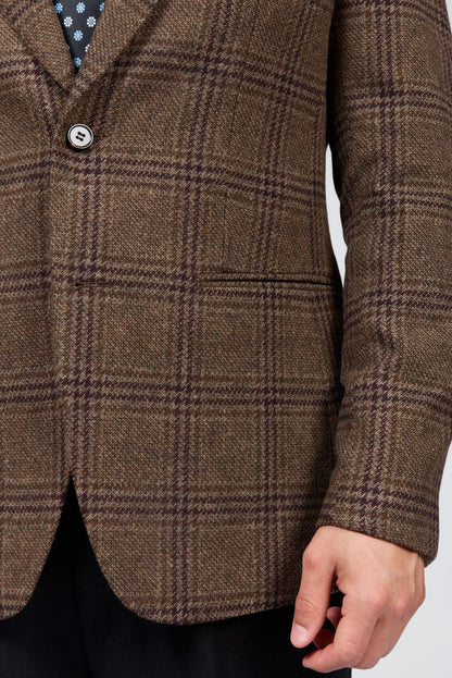 Men's Cambridge Classic Plaid Wool Blend Blazer