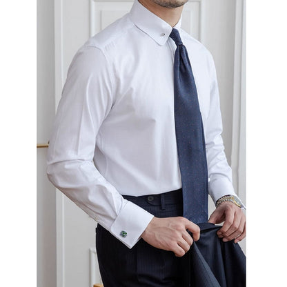 Short Collar Shirt with Cufflinks
