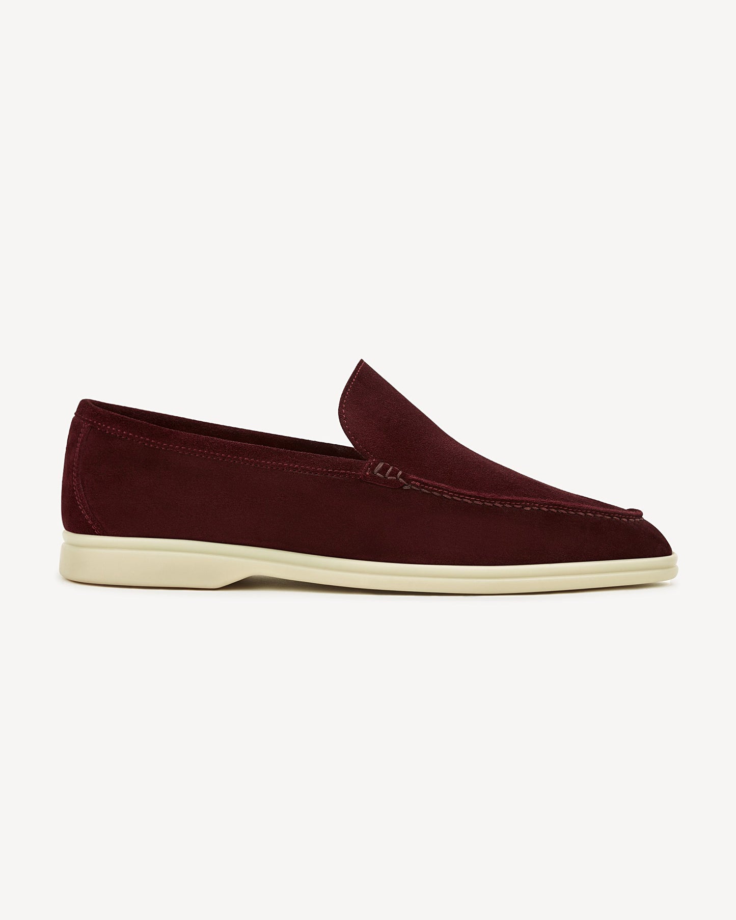 Brabion Unlined Capri Suede Loafer – Bordeaux