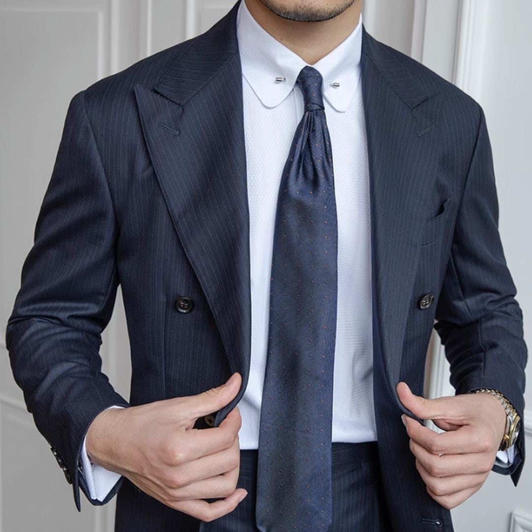 Short Collar Shirt with Cufflinks