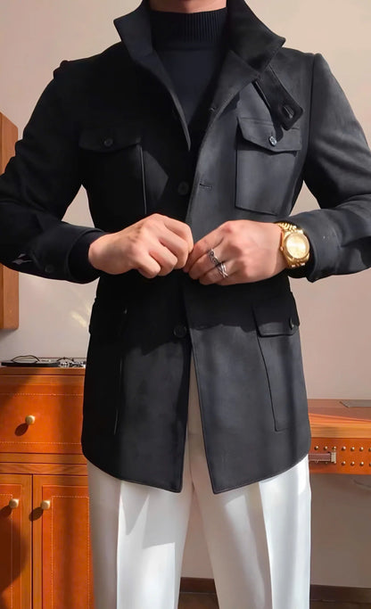 Men’s Suede Safari Jacket