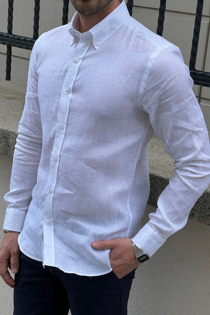Daniel White Linen Shirt