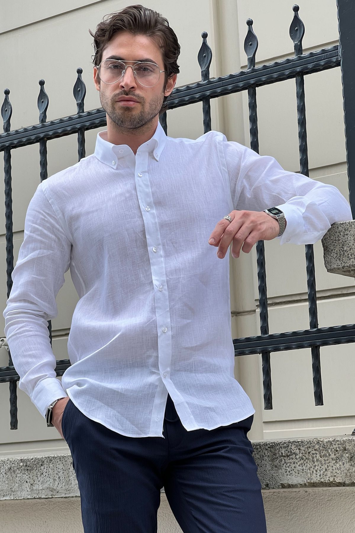 Daniel White Linen Shirt