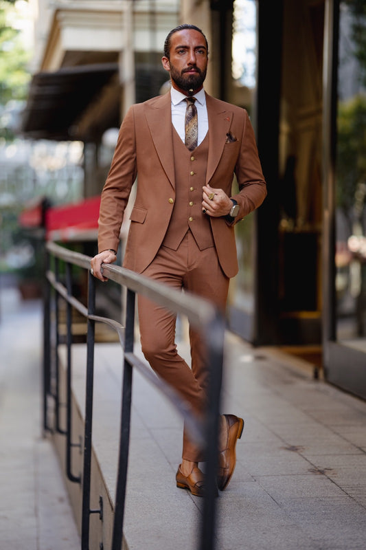 Vespo Tile Slim Fit Suit