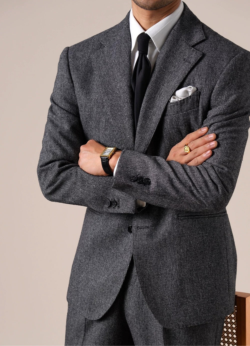 Bergamo Pincheck Men's Wool Jacket