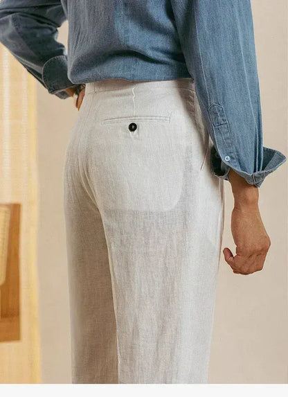 Sidetab Linen Trousers Season 2 BRABION