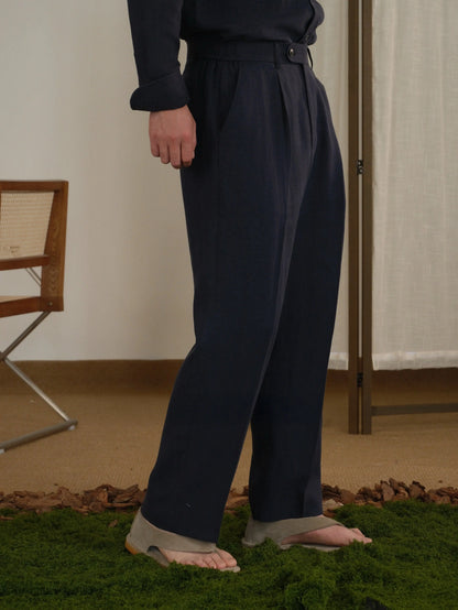 Tencel Linen Blend Pants Brabion