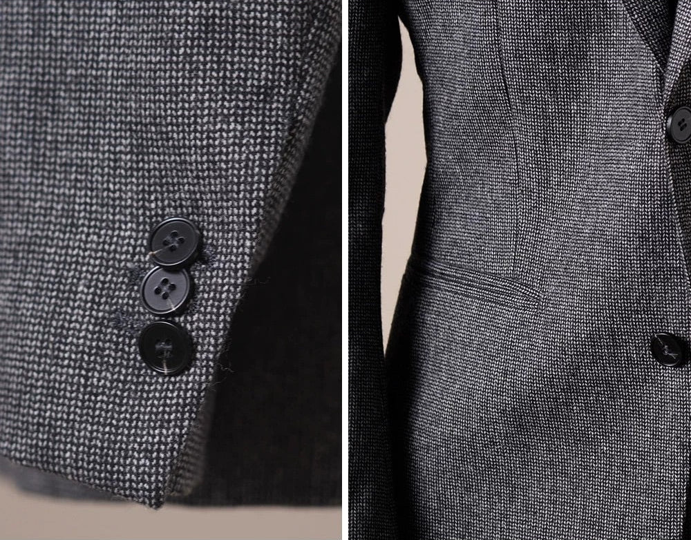 Bergamo Pincheck Men's Wool Jacket