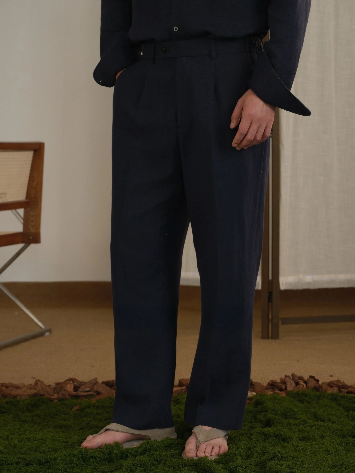 Tencel Linen Blend Pants Brabion