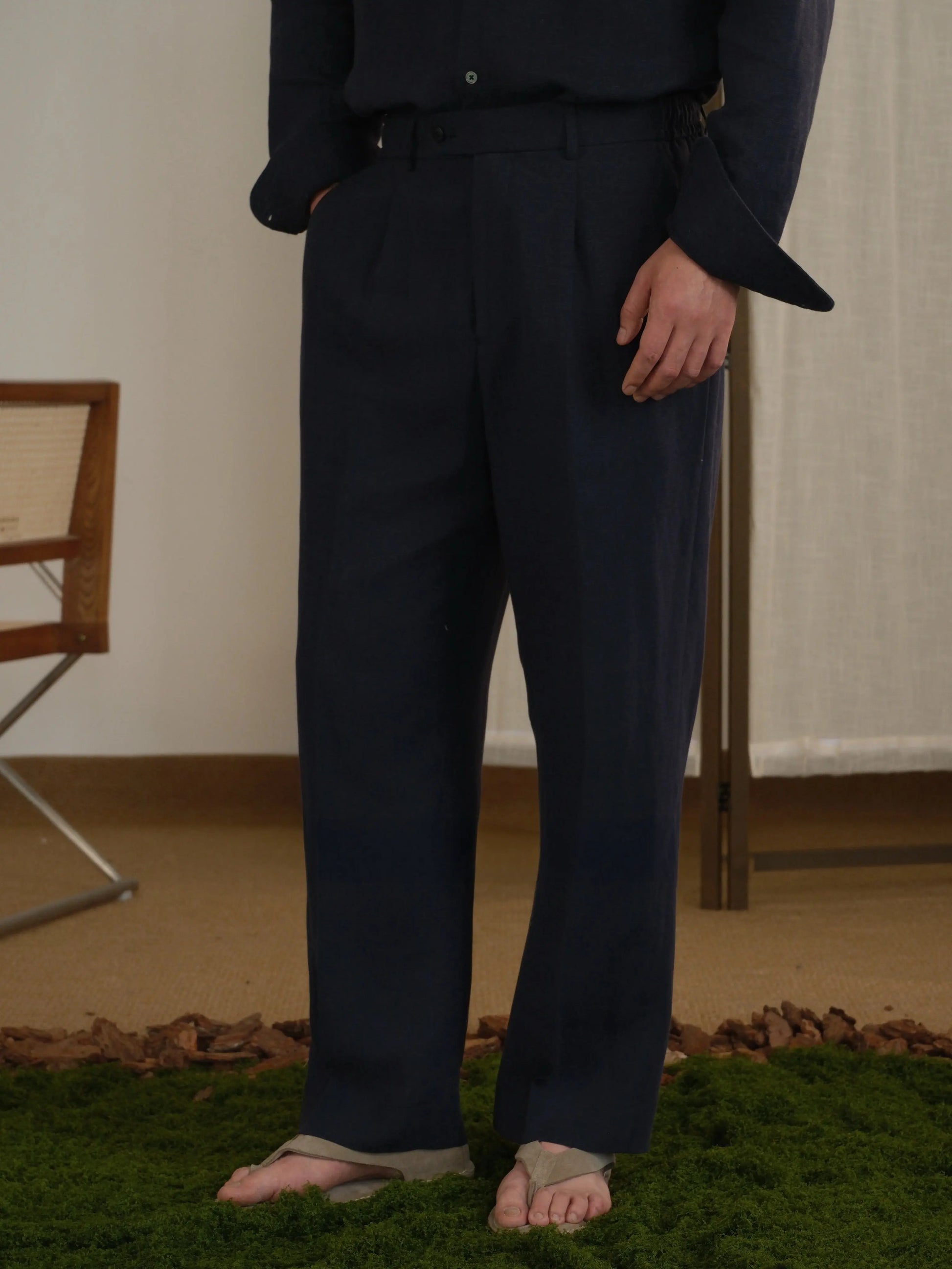 Tencel Linen Blend Pants Brabion