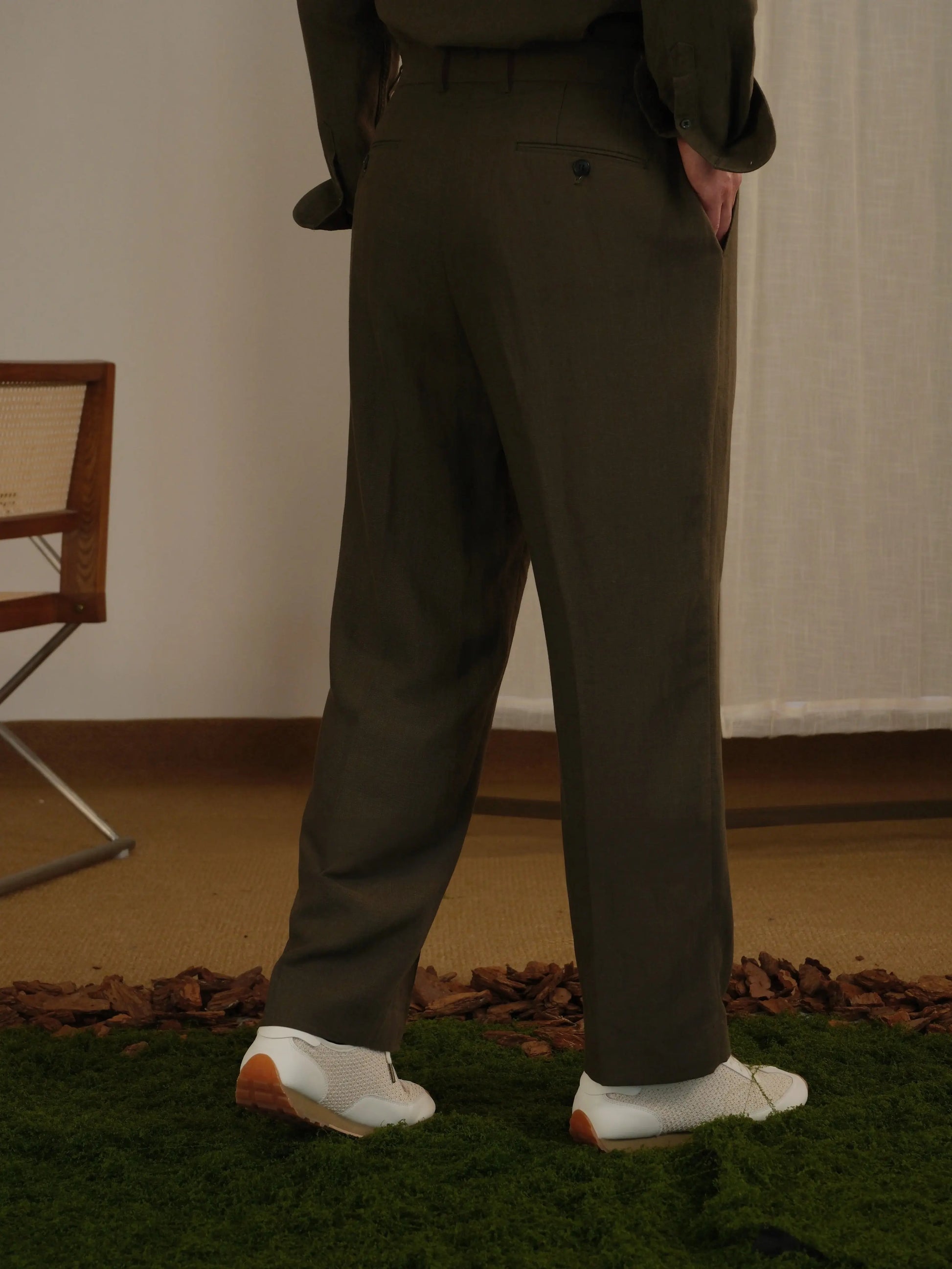 Tencel Linen Blend Pants Brabion