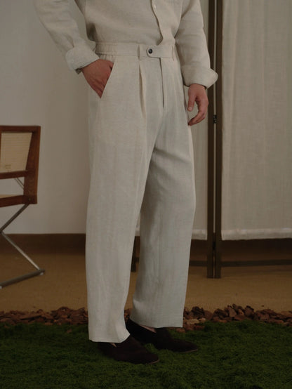 Tencel Linen Blend Pants Brabion