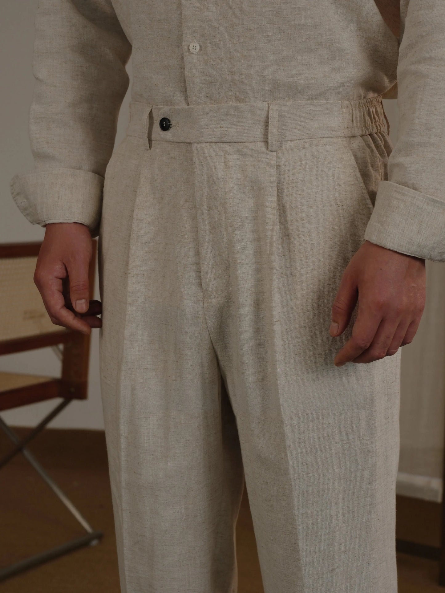 Tencel Linen Blend Pants Brabion