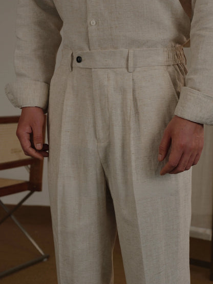 Tencel Linen Blend Pants Brabion