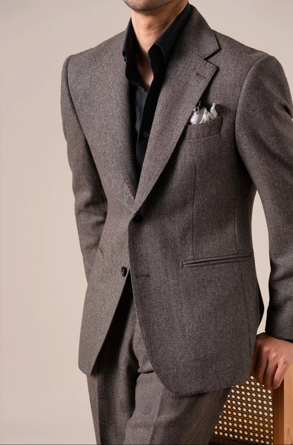 Bergamo Pincheck Men's Wool Jacket