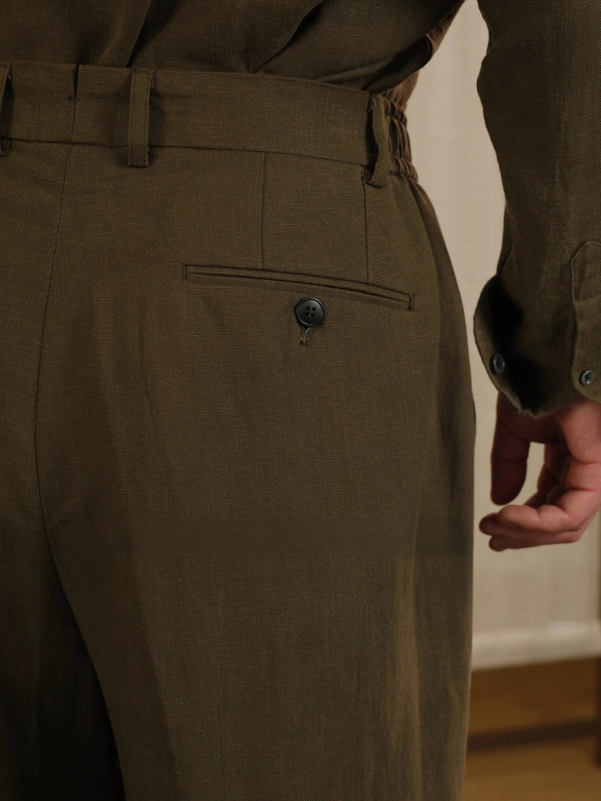 Tencel Linen Blend Pants Brabion