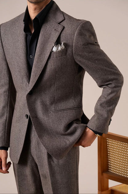 Bergamo Pincheck Men's Wool Jacket