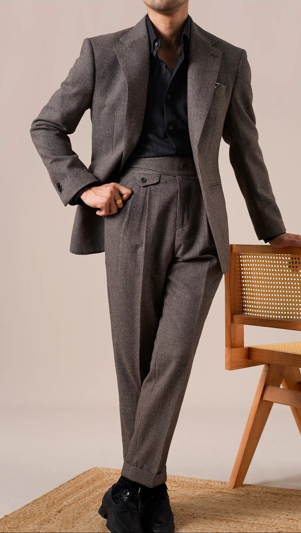 Bergamo Pincheck Men's Wool Jacket