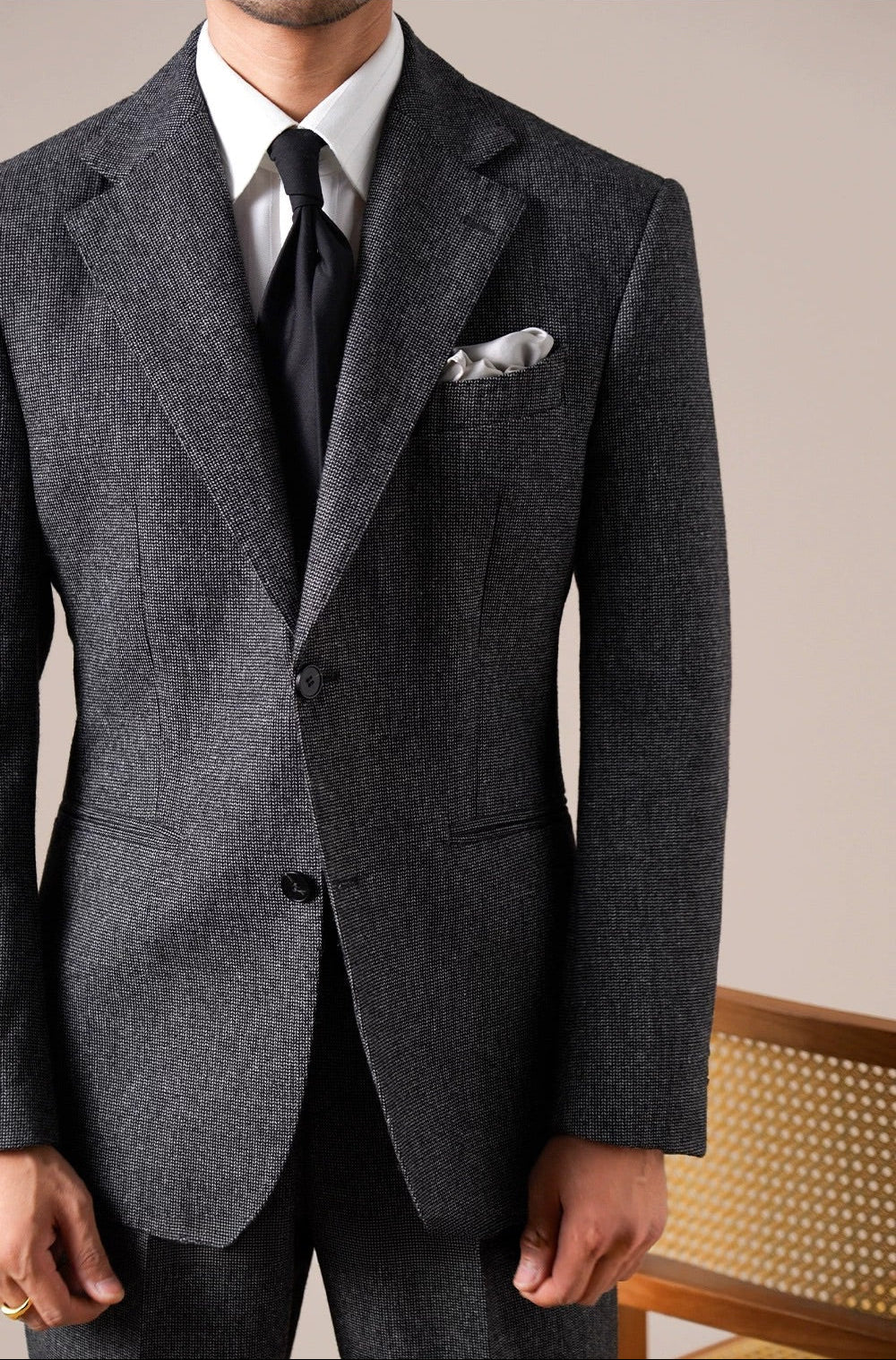 Bergamo Pincheck Men's Wool Jacket