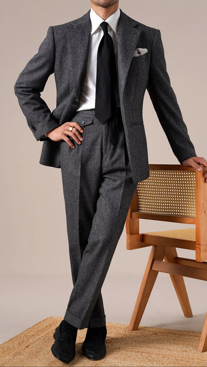Bergamo Pincheck Men's Wool Jacket