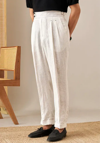 Sidetab Linen Trousers Season 2 BRABION