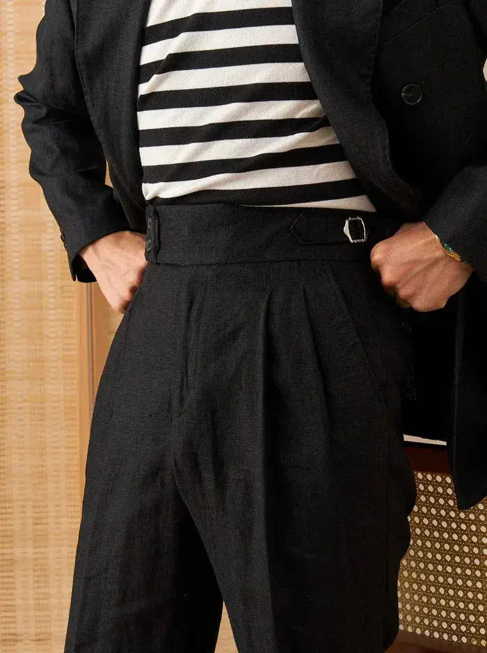 Sidetab Linen Trousers Season 2 BRABION