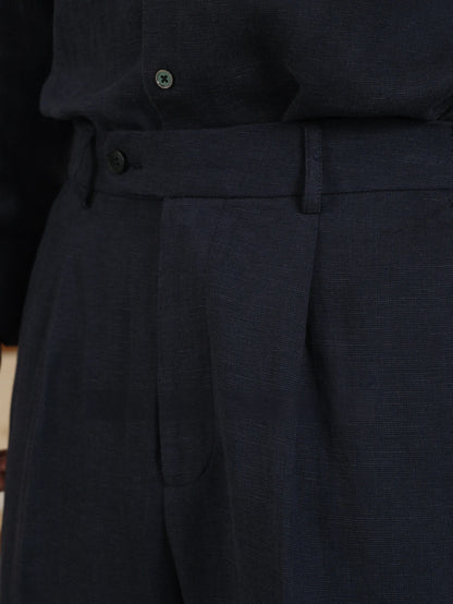 High Waisted Linen Pants | Tencel Linen Blend