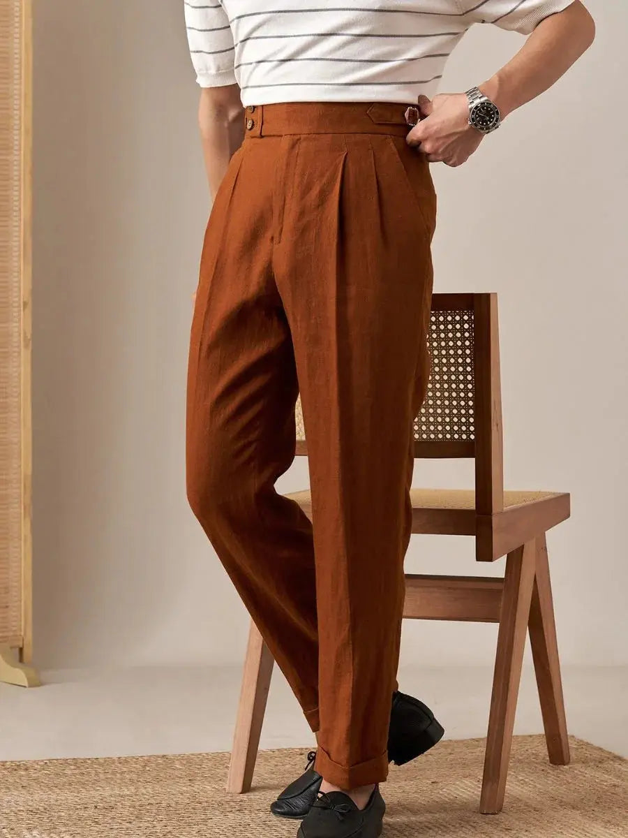 Pantalon en lin Sidetab Saison 2