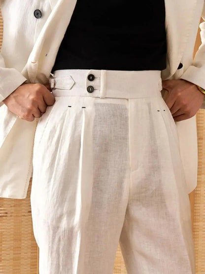 Pantalon en lin Sidetab Saison 2