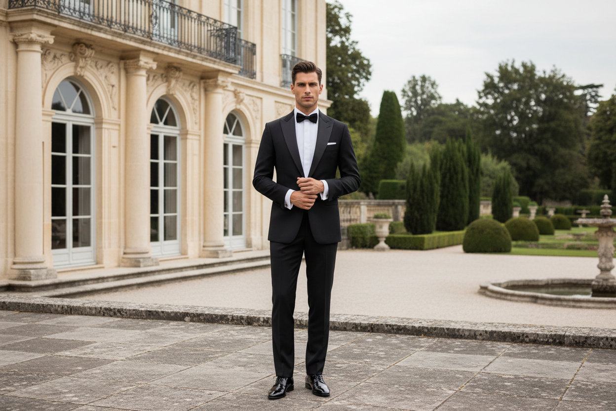 Old Money Tuxedo Outdoor Banner